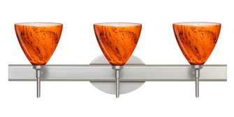 Besa Wall Mia Satin Nickel Habanero 3x40W G9 (127|3SW-1779HB-SN)