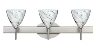 Besa Wall Mia Satin Nickel Marble Grigio 3x40W G9 (127|3SW-1779MG-SN)