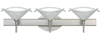 Besa Wall Hoppi Satin Nickel Marble/Clear 3x40W G9 (127|3SW-181304-SN)