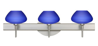 Besa Wall Peri Satin Nickel Blue Matte 3x40W G9 (127|3SW-541087-SN)