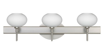 Besa Wall Lasso Satin Nickel Opal Matte 3x40W G9 (127|3SW-561207-SN)