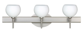 Besa Wall Palla 5 Satin Nickel Opal Matte 3x40W G9 (127|3SW-565807-SN)