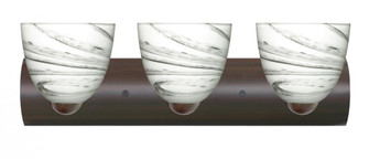 Besa Wall Sasha Bronze Marble Grigio 3x75W Medium Base (127|3WZ-7572MG-BR)