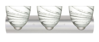 Besa Wall Sasha Satin Nickel Marble Grigio 3x75W Medium Base (127|3WZ-7572MG-SN)