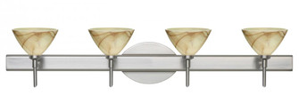 Besa Wall Domi Satin Nickel Mocha 4x40W G9 (127|4SW-174383-SN)