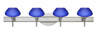 Besa Wall Peri Satin Nickel Blue Matte 4x40W G9 (127|4SW-541087-SN)