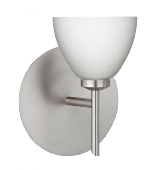 Besa Divi Wall 1SW Opal Matte Satin Nickel 1x40W G9 (127|1SW-185807-SN)