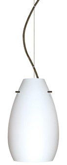 Besa Pera 9 Cable Pendant Opal Matte Bronze 1x100W Medium Base (127|1KX-412607-BR)