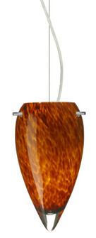 Besa Juli Cable Pendant Amber Cloud Satin Nickel 1x100W Medium Base (127|1KX-412518-SN)