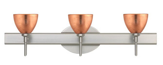 Besa Divi Wall 3SW Copper Foil Satin Nickel 3x40W G9 (127|3SW-1758CF-SN)