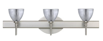 Besa Divi Wall 3SW Silver Foil Satin Nickel 3x40W G9 (127|3SW-1758SF-SN)