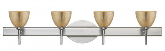 Besa Divi Wall 4SW Gold Foil Satin Nickel 4x40W G9 (127|4SW-1758GF-SN)