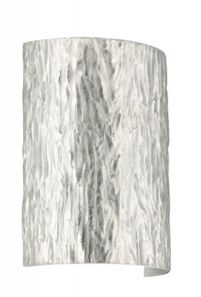Besa Tamburo Stone LED Wall Stone Silver Foil Polished Nickel 1x8W LED (127|7090SF-LED-PN)