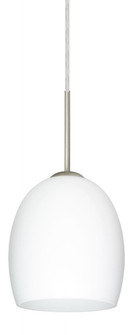 Besa Lucia LED Pendant Opal Matte Satin Nickel 1x9W LED (127|1JC-169707-LED-SN)