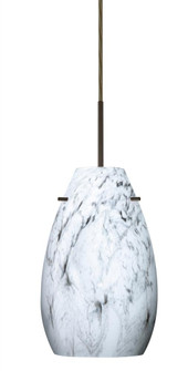 Besa Pera 9 LED Pendant Marble Grigio Bronze 1x9W LED (127|1JC-4126MG-LED-BR)