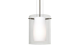 Besa Pahu 8 LED Pendant 1Kg Clear/Opal Bronze 1x11W LED (127|1KG-C00607-LED-BR)