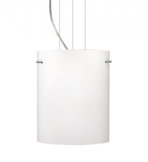 Besa Tamburo 8 Pendant Opal Matte Satin Nickel 1x11W LED (127|1KG-400607-LED-SN)