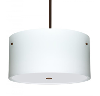 Besa Tamburo 16 Pendant Opal Matte Bronze 3x11W LED (127|1KT-400807-LED-BR)