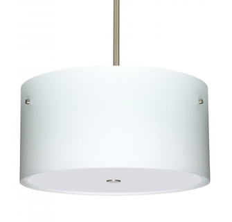 Besa Tamburo 16 Pendant Opal Matte Satin Nickel 3x11W LED (127|1KT-400807-LED-SN)