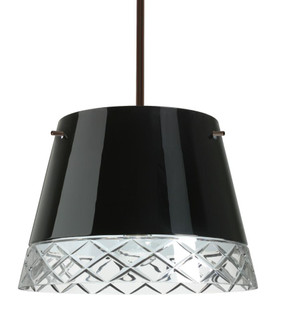 Besa Amelia 15 LED Pendant 1KT Black/Hand-Cut Bronze 3x11W LED (127|1KT-4340BC-LED-BR)