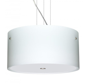 Besa Tamburo 16 Pendant Opal Matte Satin Nickel 3x11W LED (127|1KV-400807-LED-SN)