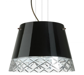 Besa Amelia 18 LED Pendant 1KV Black/Hand-Cut Bronze 3x11W LED (127|1KV-4394BC-LED-BR)