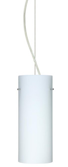 Besa Stilo 10 LED Cable Pendant Opal Matte Satin Nickel 1x9W LED (127|1KX-412307-LED-SN)