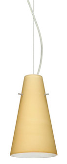 Besa Cierro LED Cable Pendant Vanilla Matte Satin Nickel 1x9W LED (127|1KX-4124VM-LED-SN)