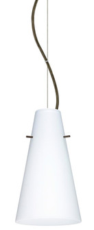 Besa Cierro LED Cable Pendant Opal Matte Bronze 1x9W LED (127|1KX-412407-LED-BR)