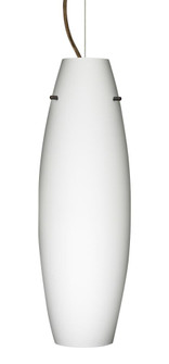 Besa Suzi 18 Pendant Opal Matte Bronze 1x11W LED (127|1KX-412707-LED-BR)