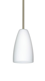 Besa Riva 9 LED Pendant 1Tt Opal Matte Satin Nickel 1x9W LED (127|1TT-151107-LED-SN)