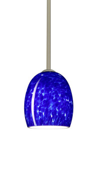 Besa Lucia LED Pendant Blue Cloud Satin Nickel 1x9W LED (127|1TT-169786-LED-SN)