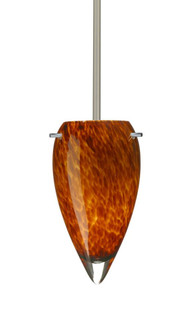 Besa Juli LED Pendant Amber Cloud Satin Nickel 1x9W LED (127|1TT-412518-LED-SN)
