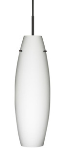 Besa Tara LED Pendant 1VC Opal Matte Black 1x11W LED (127|1VC-412707-LED-BK)