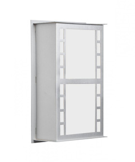 Besa Outdoor Napoli 11 Brushed Aluminum White Acrylic 1x60W B10 (127|NAPOLI11-WA-BA)