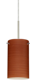 Besa Stilo 7 Pendant Satin Nickel Cherry 1x40W B10 Med (127|1BC-4404CH-MED-SN)