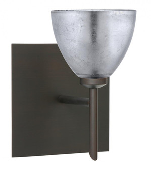Besa Divi Wall With SQ Canopy 1SW Silver Foil Bronze 1x40W G9 (127|1SW-1758SF-BR-SQ)