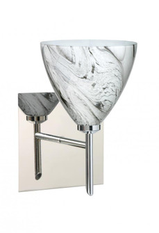 Besa Wall With SQ Canopy Mia Chrome Marble Grigio 1x40W G9 (127|1SW-1779MG-CR-SQ)