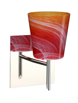 Besa Wall With SQ Canopy Canto 5 Chrome Solare 1x40W G9 (127|1SW-5131SL-CR-SQ)