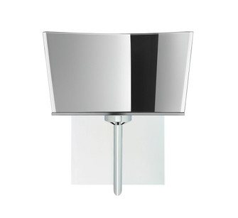 Besa Groove Wall With SQ Canopy 1SW Mirror-Frost Chrome 1x40W G9 (127|1SW-6773MR-CR-SQ)