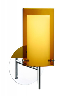 Besa Pahu 4 Wall 1SW Transparent Armagnac/Opal Chrome 1x40W G9 (127|1SW-G44007-CR)
