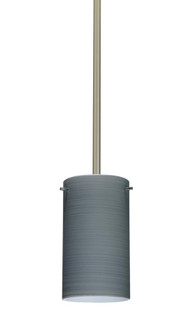 Besa Stem Stilo 7 Pendant Satin Nickel Titan 1x50W E12 base (127|1TT-4404TN-SN)