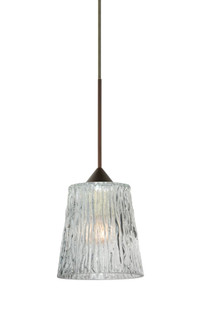 Besa Pendant Nico 4 Bronze Clear Stone 1x35W MAX GY6.35 Base (127|1XT-512500-BR)