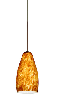 Besa Pendant Karli Bronze Amber Cloud 1x50W Halogen (127|1XT-719818-BR)