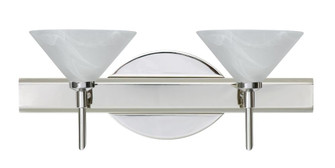 Besa Wall Kona Chrome Marble 2x40W G9 (127|2SW-117652-CR)