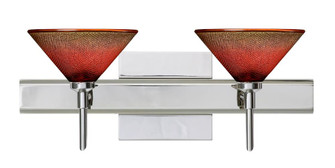 Besa Wall With SQ Canopy Kona Chrome Sunset 2x40W G9 (127|2SW-117681-CR-SQ)