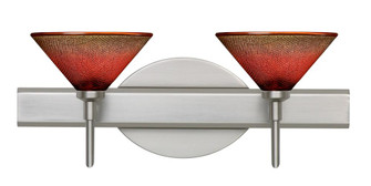 Besa Wall Kona Satin Nickel Sunset 2x40W G9 (127|2SW-117681-SN)