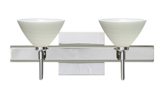 Besa Wall With SQ Canopy Domi Chrome Chalk 2x40W G9 (127|2SW-1743KR-CR-SQ)