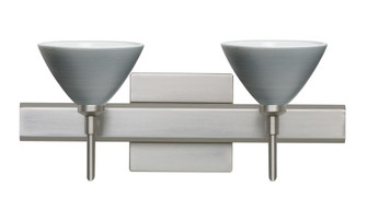 Besa Wall With SQ Canopy Domi Satin Nickel Titan 2x40W G9 (127|2SW-1743TN-SN-SQ)