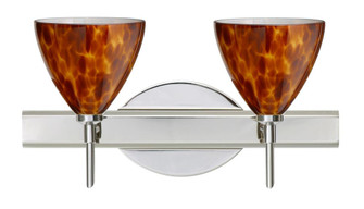 Besa Wall Mia Chrome Amber Cloud 2x40W G9 (127|2SW-177918-CR)